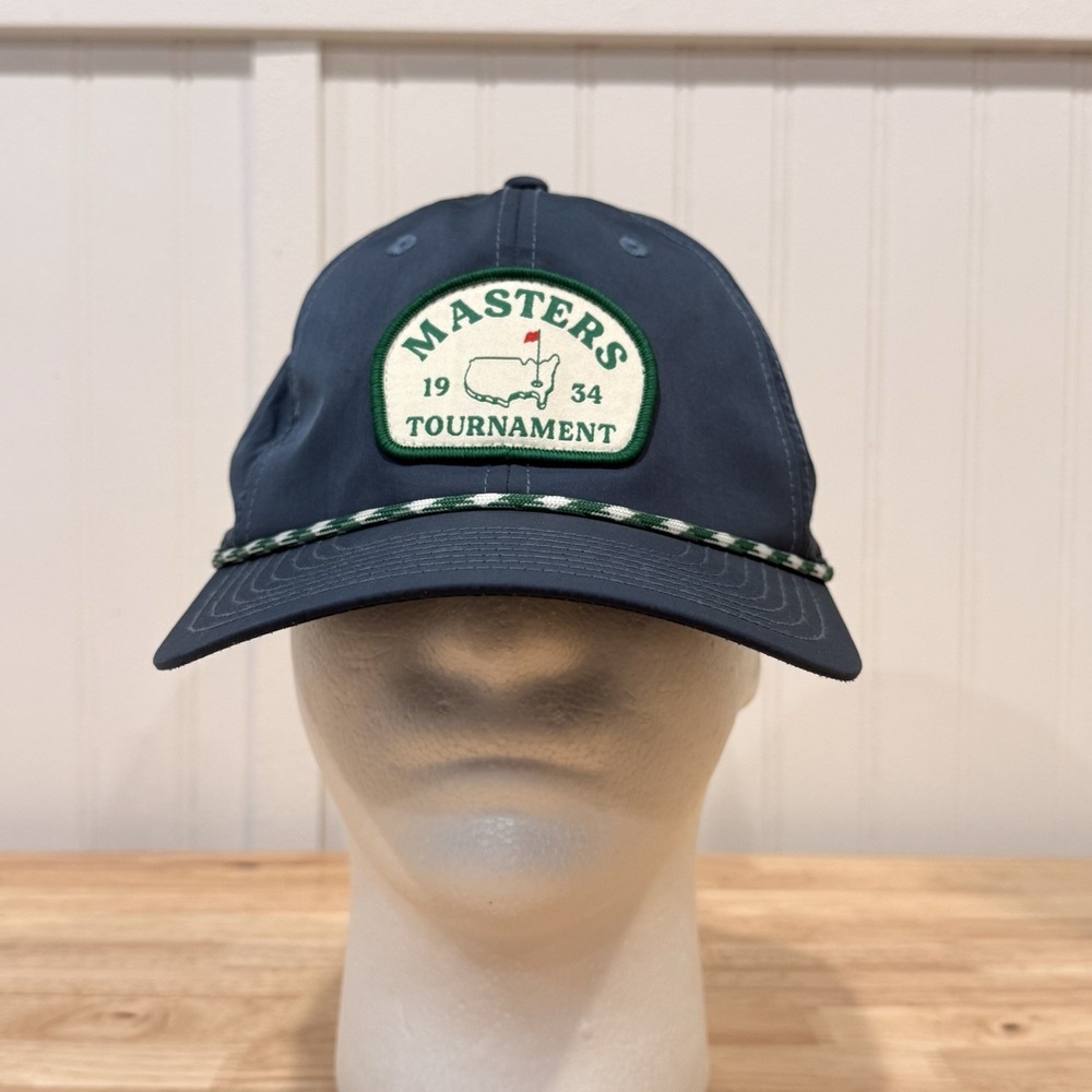 Masters Tournament 1934 Blue Adjustable Golf Hat Embroidered Logo